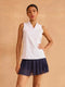 More Than Basic Ruffle V-Neck Tank Top UPF50+
