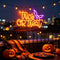 USB-Powered Trick or Treat LED Neon Sign with Bat – Halloween Wall Light for Party, Home & Holiday Decoration