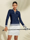 Long Sleeve Golf Shirt Quarter-Zip UPF50+