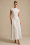 Polka Dot Round Neck Maxi Dress