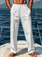 Ethan Men's Wide-Leg Linen Trousers – Breathable Loose Fit Summer Pants