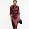 Cocktail Midi Dress for Wedding Guests