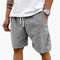 Men's Elastic Waist Ribbed Shorts