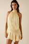 Women's Summer Halterneck Ruffle Hem Dress