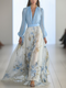 Beautiful Maxi Dress with Floral Print