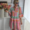 Boho Tiered Swing Dress