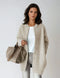 Wool Blend Cardigan with Button Closure