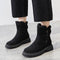 Lined Winter Ankle Boots with High-Traction Anti-Slip Sole