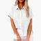 Women's Short-Sleeved Blouse with Relaxed Fit