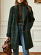 Wool Check Coat