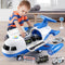 Children's Large Transport Plane Toy Set with Construction Vehicles