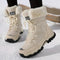 Women's Winter Boots with Faux Fur Lining and Lace-Up
